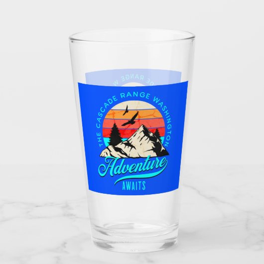 Cascade Range Washington Staat, Atemberaubend Wild Glas (Vorderseite)