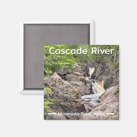 Cascade River Staat Park Magnet (Vorderseite/Rückseite)