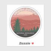 Cascade Siskiyou Nationales Monument Oregon Vintag Aufkleber (Blatt)