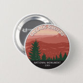 Cascade Siskiyou Nationales Monument Oregon Vintag Button (Vorne & Hinten)