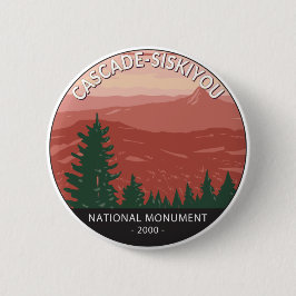 Cascade Siskiyou Nationales Monument Oregon Vintag Button