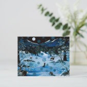 Cascade Snowflake Postkarte (Stehend Vorderseite)
