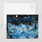 Cascade Snowflake Postkarte (Vorne/Hinten)