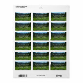 Cascade-Strecke vom Rainier-Nationalpark Adressaufkleber (Vorne)