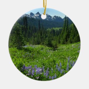Cascade-Strecke vom Rainier-Nationalpark Keramik Ornament