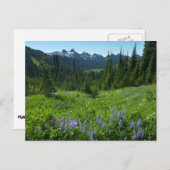 Cascade-Strecke vom Rainier-Nationalpark Postkarte (Vorne/Hinten)