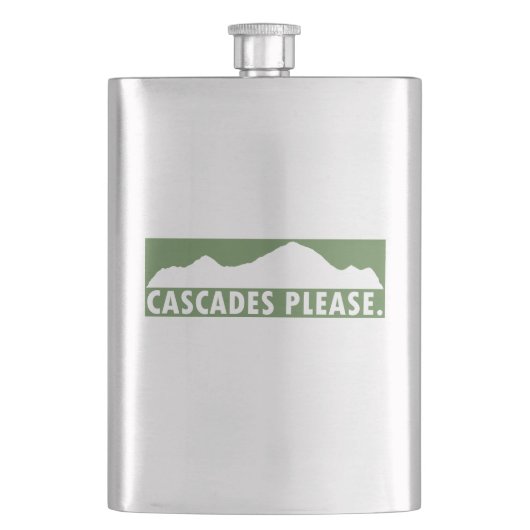 Cascades Bitte Flachmann (Vorderseite)