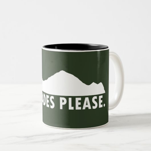 Cascades Bitte Zweifarbige Tasse (VorderseiteRechts)