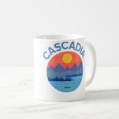 Cascadia Angeln Wandern Camping Kaffeetasse (VorderseiteRechts)