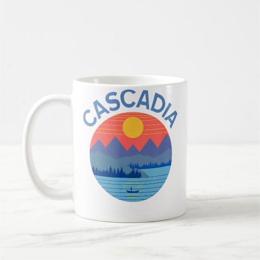 Cascadia Angeln Wandern Camping Kaffeetasse (Links)