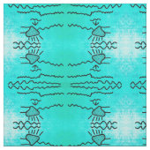 Cascadia Aqua Pictograph Stoff (Muster)