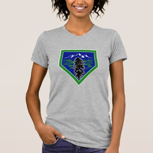 Cascadia Baseball Diamond Logo T-Shirt (Vorderseite)