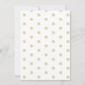 Cascading Boho Gelbe Wildblume Brautparty Einladung (Rückseite)