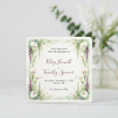 Cascading Calla Save-the-Date-Karte Save The Date (Stehend Vorderseite)