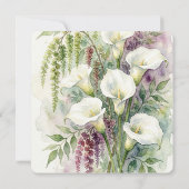 Cascading Calla Save-the-Date-Karte Save The Date (Rückseite)