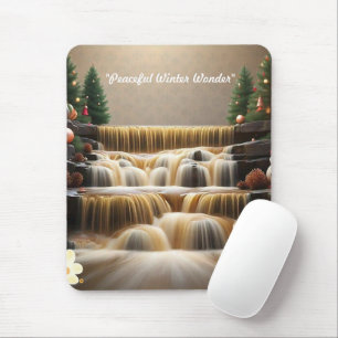 "Cascading Christmas Joy" Mousepad