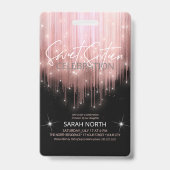 Cascading Lights Sweet 16 Rose Gold ID790 Ausweis (Vorderseite)