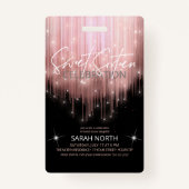 Cascading Lights Sweet 16 Rose Gold ID790 Ausweis (Vorderseite)