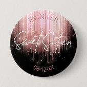 Cascading Lights Sweet 16 Rose Gold ID790 Button (Vorderseite)
