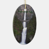 Cascading Multnomah Falls Holiday Keramik Ornament (Rechts)