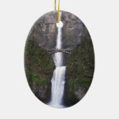 Cascading Multnomah Falls Holiday Keramik Ornament (Hinten)
