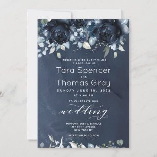 Cascading Peonies Wedding 2 Einladung