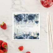 Cascading Rose Hochzeit Cocktail Napkins Serviette (Beispiel)