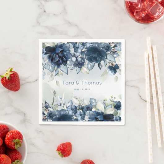 Cascading Rose Hochzeit Cocktail Napkins Serviette (Beispiel)