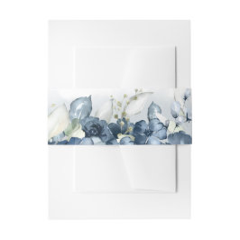 Cascading Rose Wedding Invitation Suite Einladungsbanderole