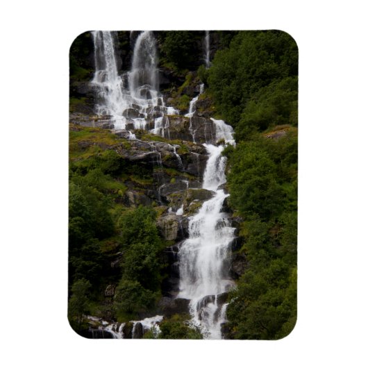 Cascading Volefossen Wasserfall Magnet (Vertikal)