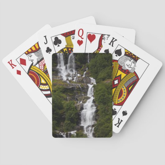 Cascading Volefossen Wasserfall Spielkarten (Rückseite)