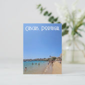 Cascais Beach, Portugal Postkarte (Stehend Vorderseite)