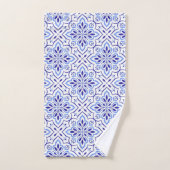 Cascais Elegance Delicate Blue Mediterranean Badhandtuch Set (Handtuch)