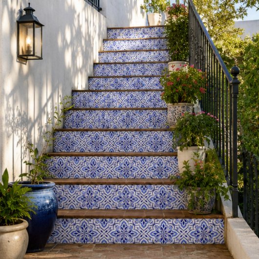 Cascais Elegance Delicate Blue Mediterranean Fliese