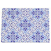 Cascais Elegance Delicate Blue Mediterranean Große Geschenktüte (Vorderseite)