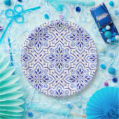 Cascais Elegance Delicate Blue Mediterranean Pappteller (Party)