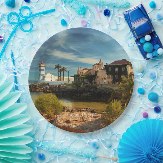 Cascais, Portugal malerische Landschaft Pappteller (Party)