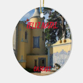 Cascais, Portugal Panoramaausstellung Keramik Ornament (Links)