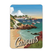 Cascais Portugal Vintag Magnet (Vertikal)