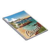 Cascais Portugal Vintag Notizblock (Rechte Seite)