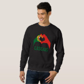 Cascais Portuguese City Love Portugal Flag Sweatshirt (Vorne ganz)