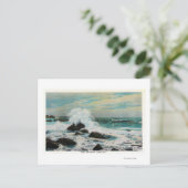 Casco Bay Blick auf Surf und Felsen Postkarte (Stehend Vorderseite)