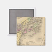 Casco Bay Karte Magnet (Vorderseite/Rückseite)