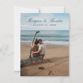 Casco Bay Maine Save the Date Karte (Rückseite)