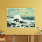 Casco Bay, MaineSurf und Beach Rocks Leinwanddruck (Insitu (Wohnzimmer))