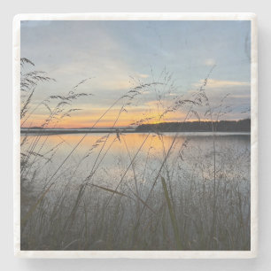 Casco Bay Sunrise auf der Insel Macworth Steinuntersetzer