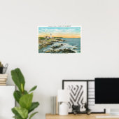 Casco Bay View of the Portland Head Lighthouse Poster (Heimbüro)