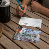 Casco Panama City Old Town Watercolor Postcard Einladung