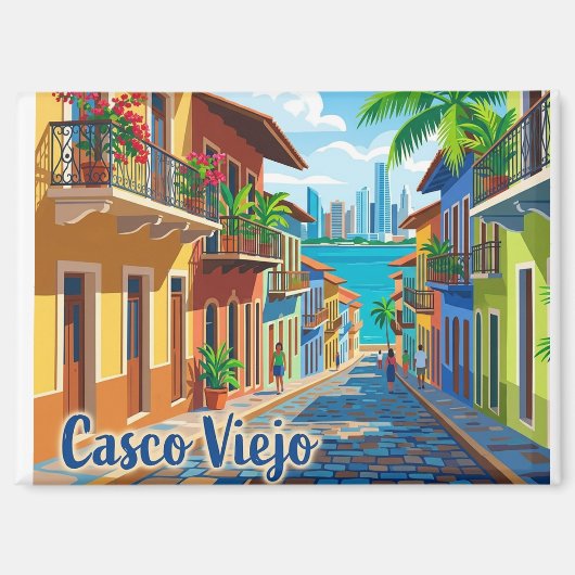 Casco Viejo Panama Magnet (Vorderseite)