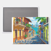 Casco Viejo Panama Magnet (Vorderseite/Rückseite)